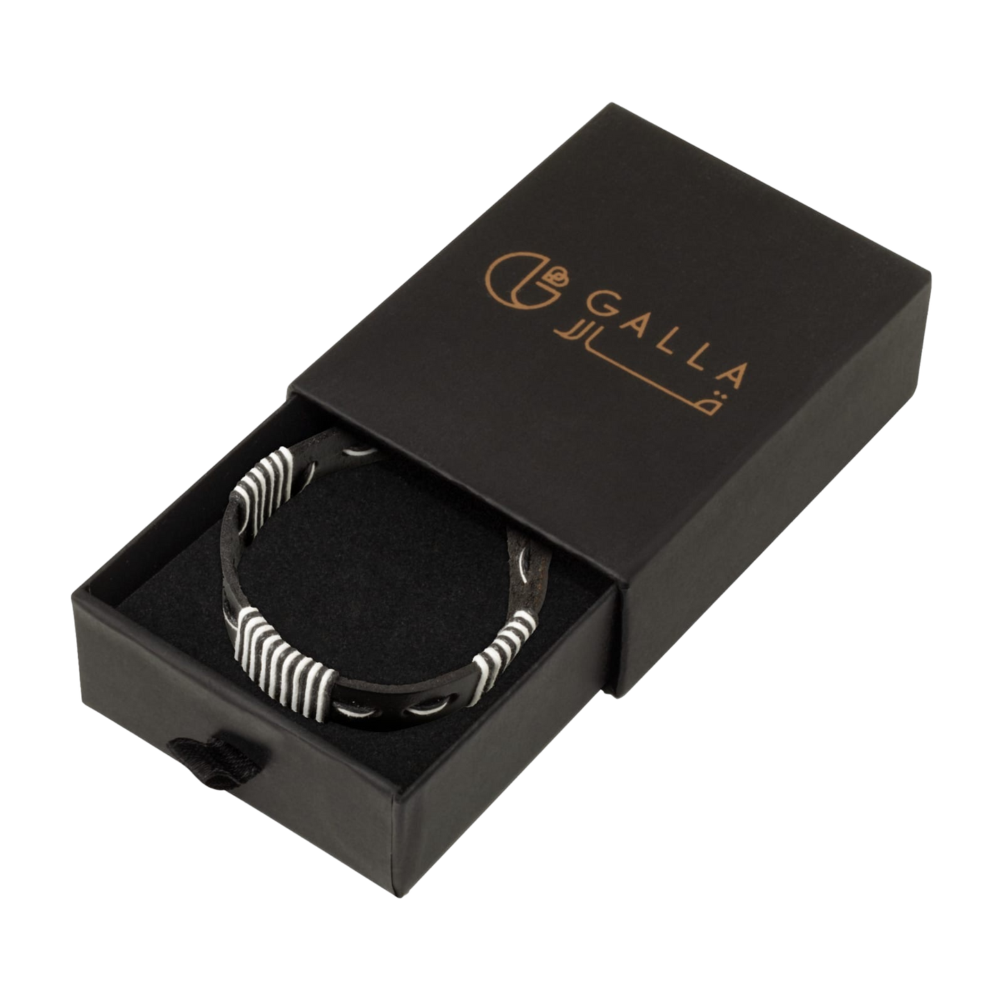 Black Leather Bracelet 1