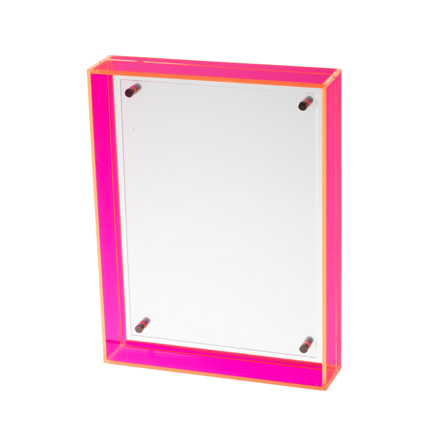 Neon Pink Acrylic Photo Frame