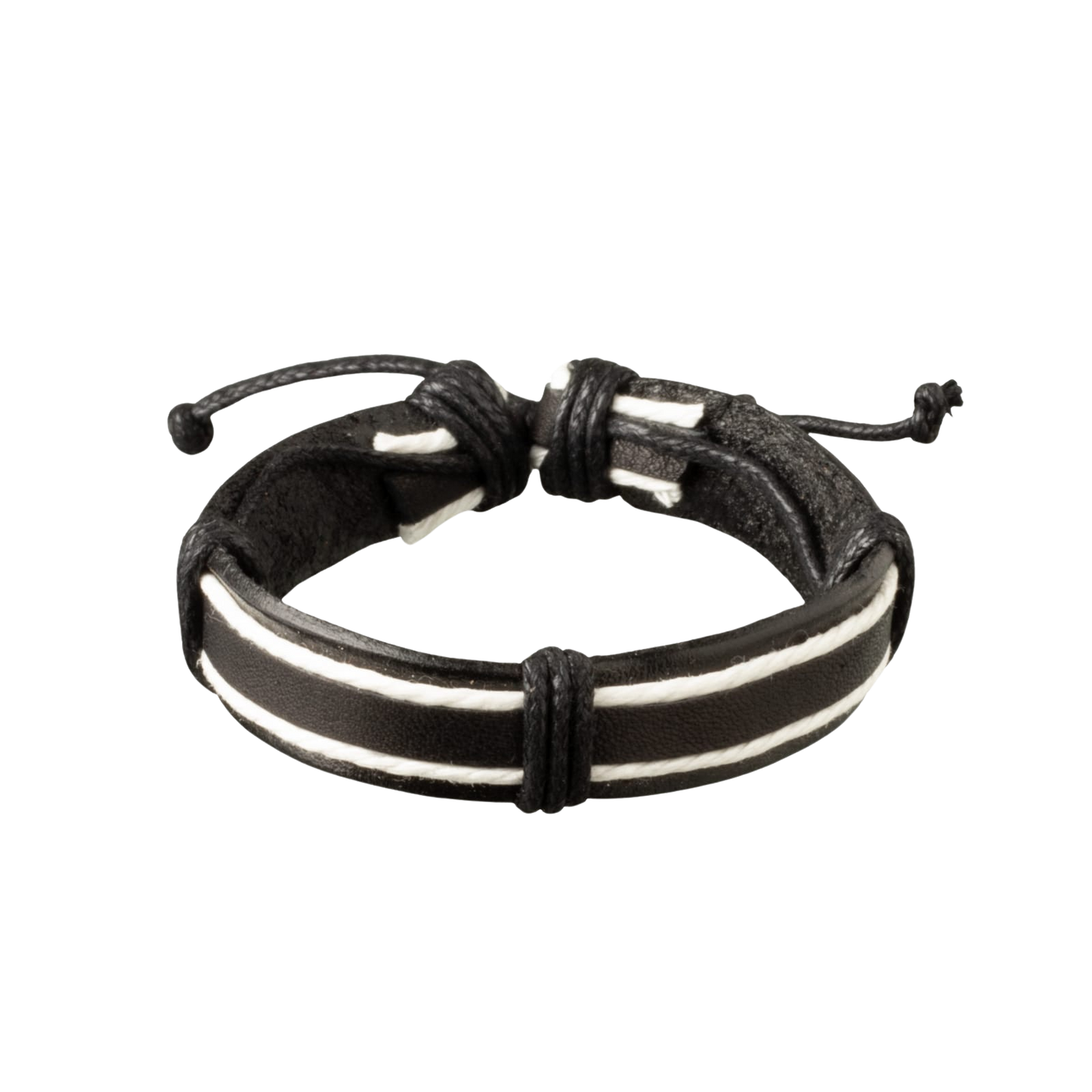 Black Leather Bracelet 10