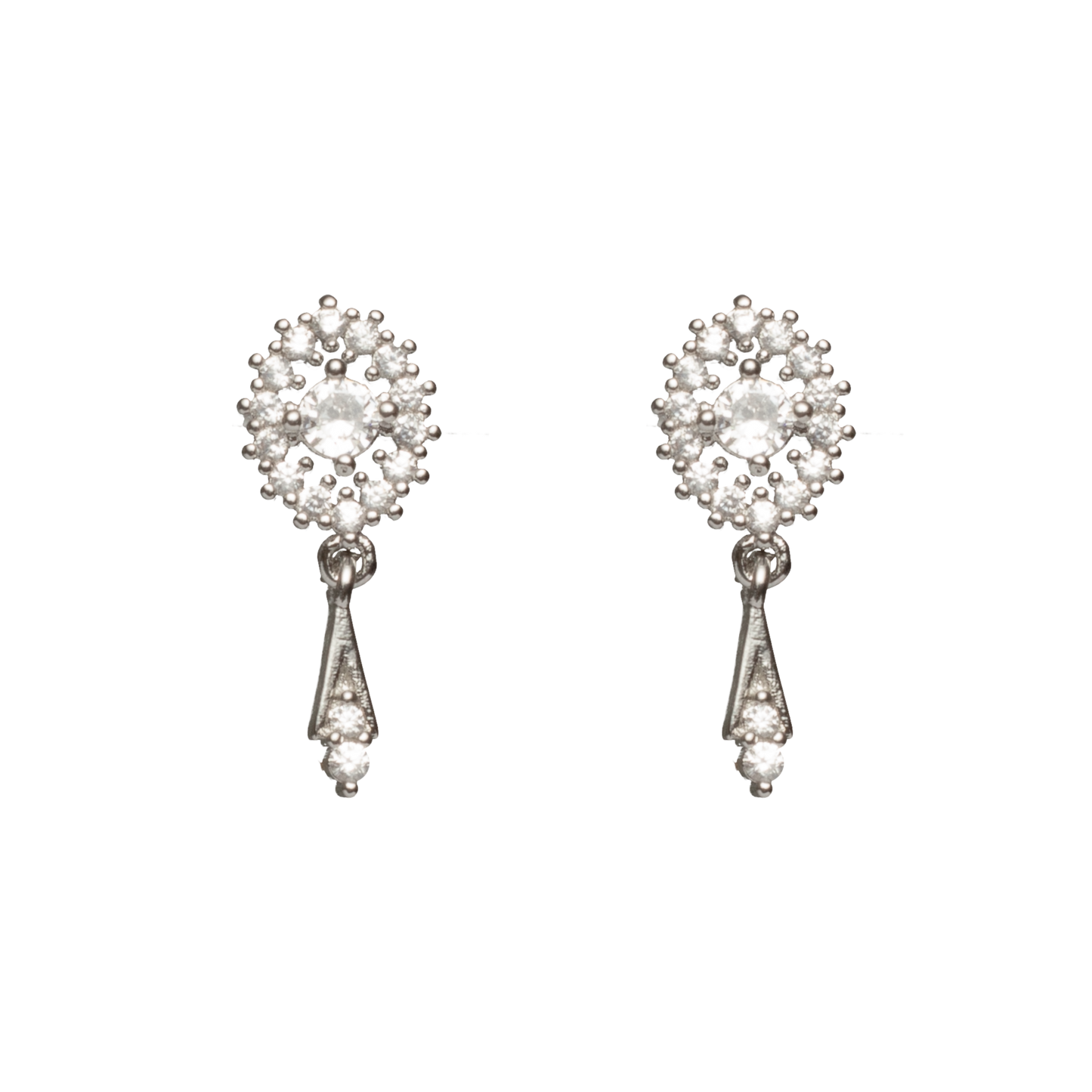 Tassel Zircon Earrings