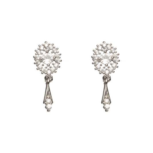 Tassel Zircon Earrings