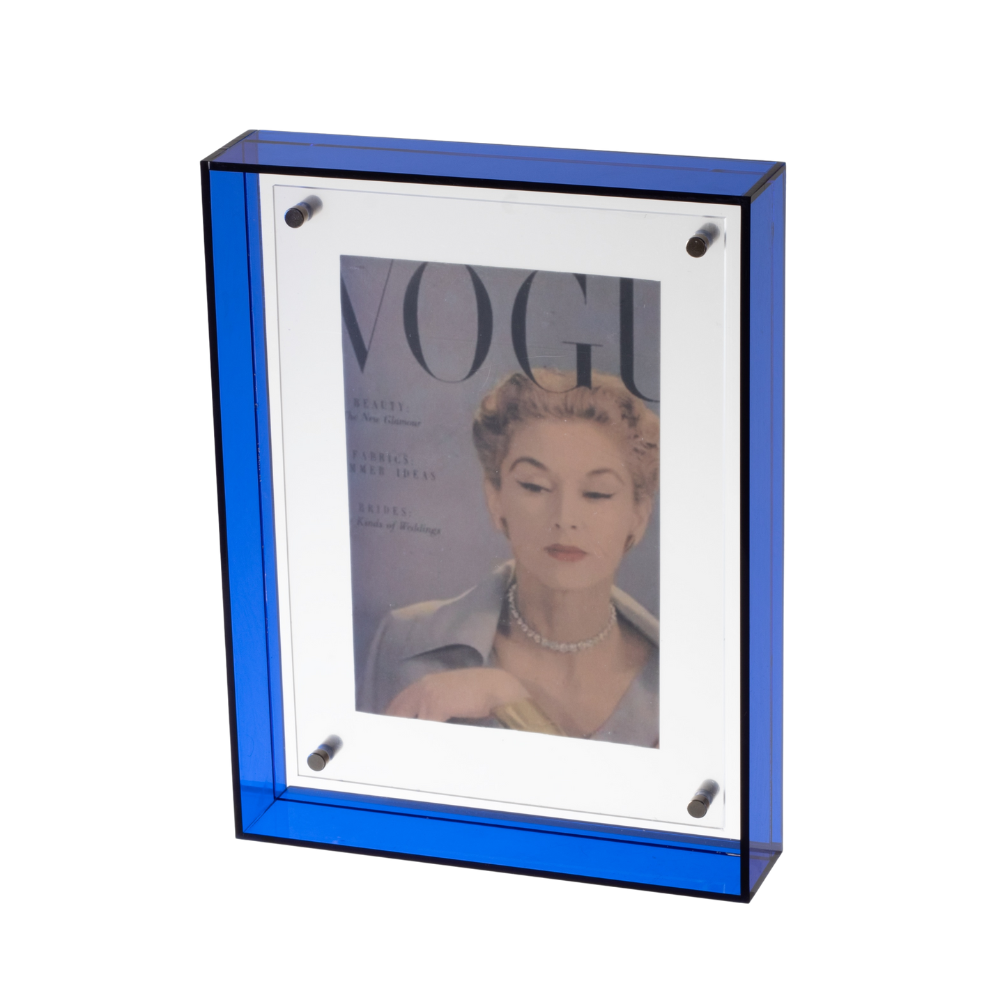 Neon Blue Acrylic Photo Frame