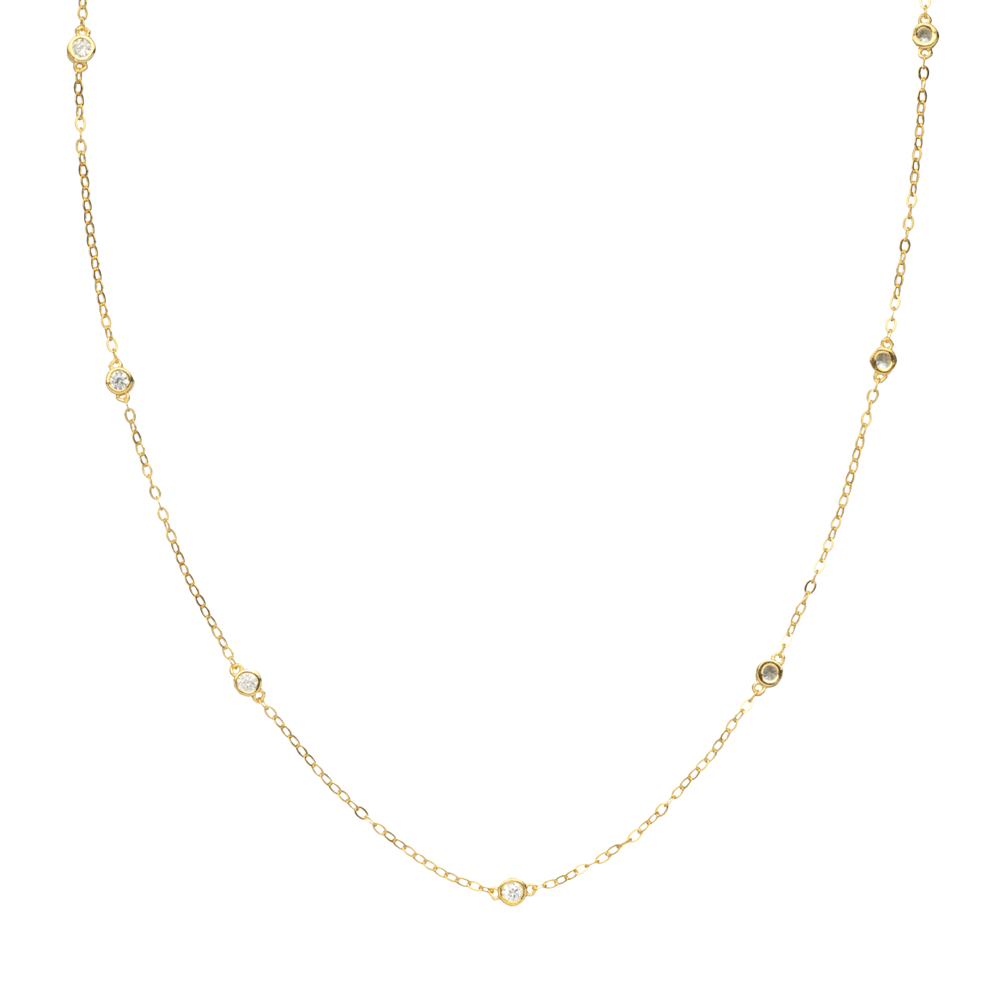 Round Golden Necklace