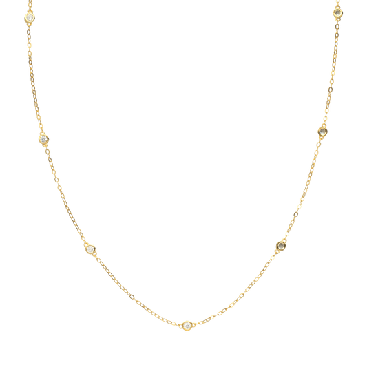 Round Golden Necklace