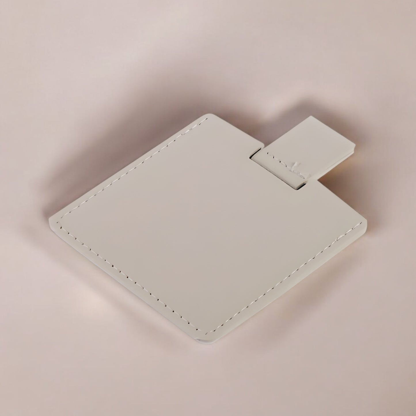 Square Leather Mirror