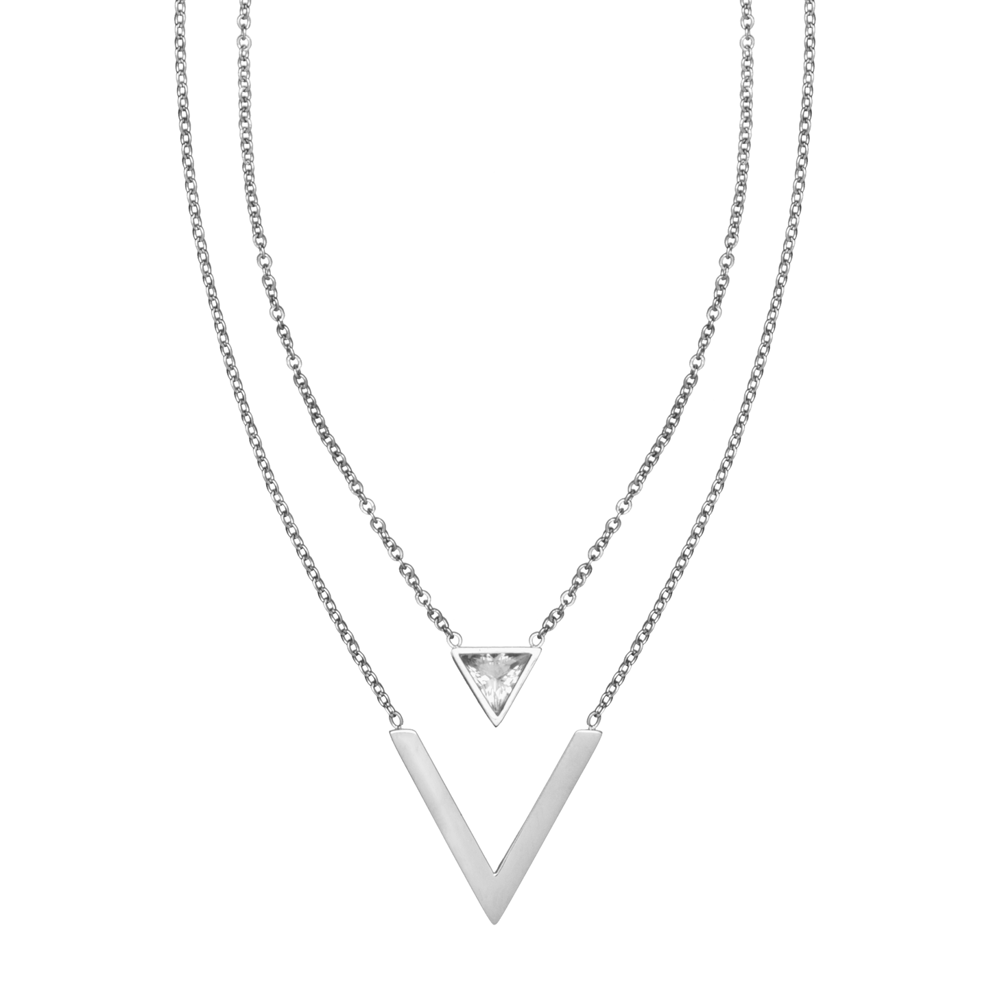 Triangle Silver Necklace