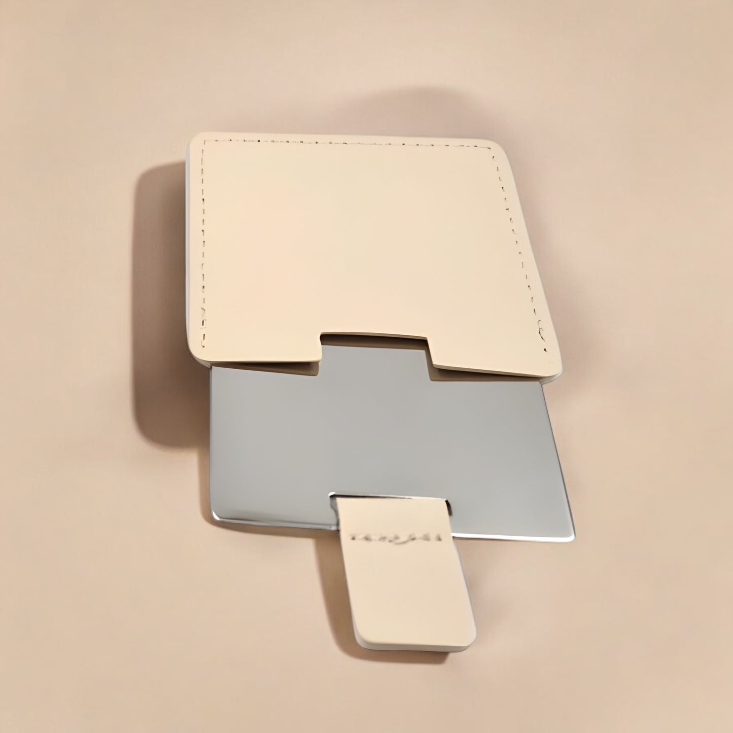 Square Leather Mirror