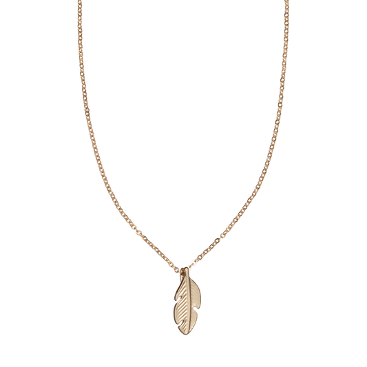 Golden Feather Necklace