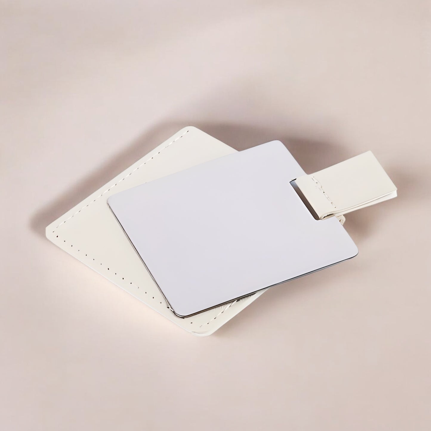 Square Leather Mirror